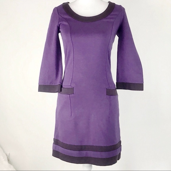 Boden Dresses & Skirts - Boden Mod 60's Color Block Purple Shift Dress Sz 2